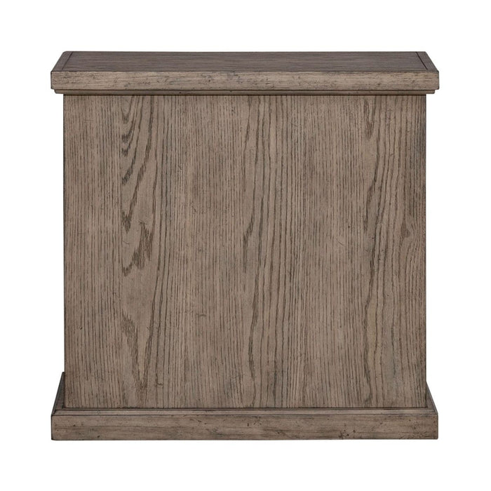 Liberty Furniture City Scape Chair Side Table in White Oak Veneers