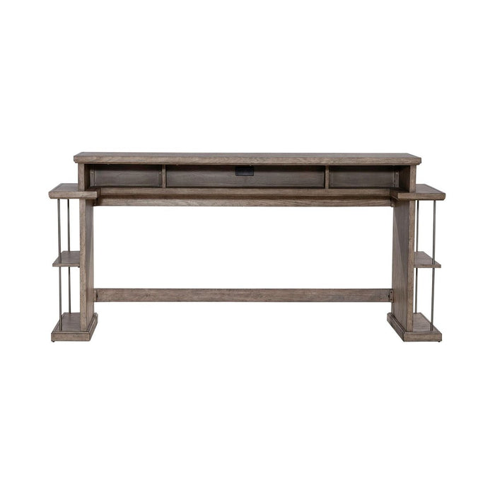 Liberty Furniture City Scape Console Bar Table in White Oak Veneers