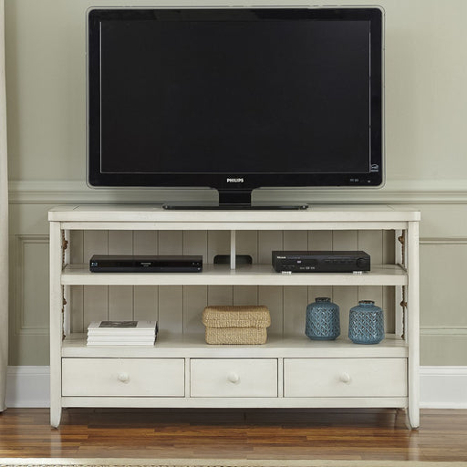 Dockside II Entertainment TV Console in White image