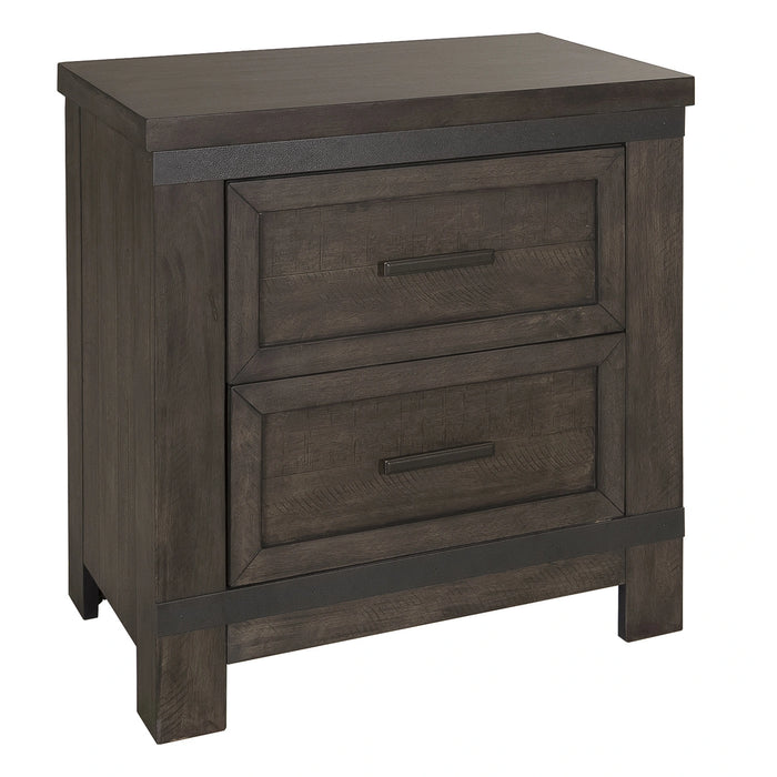 Thornwood Hills Two Sided Storage Bed, Dresser & Mirror, Night Stand image