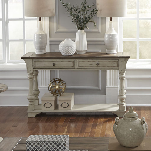 Morgan Creek Sofa Table in Antique White image