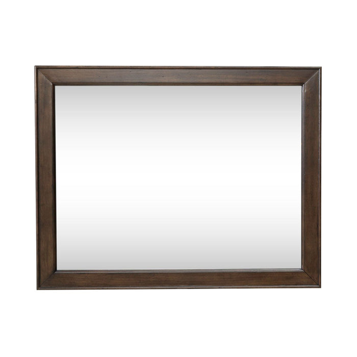 Arden Road Landscape Mirror in Satin Cherry