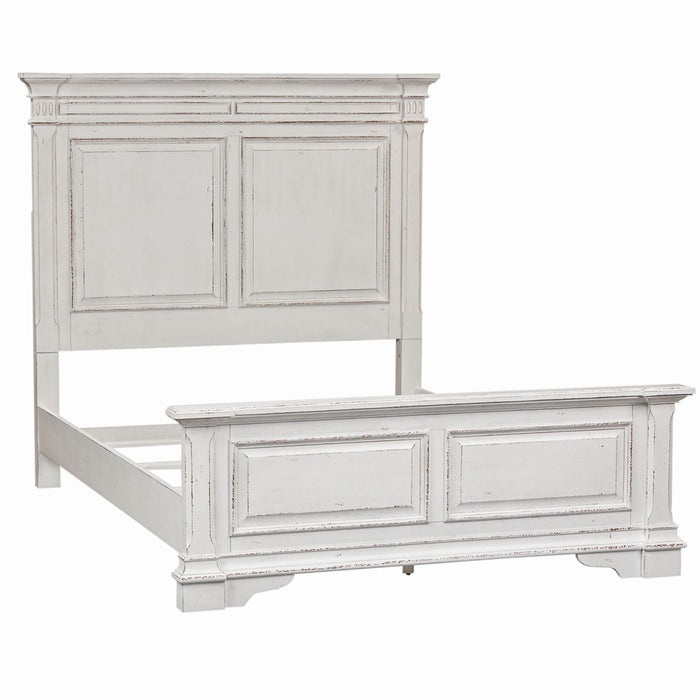 Abbey Park King Panel Bed, Dresser & Mirror, Chest