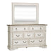 Abbey Park Uph Sleigh Bed, Dresser & Mirror, Night Stand image