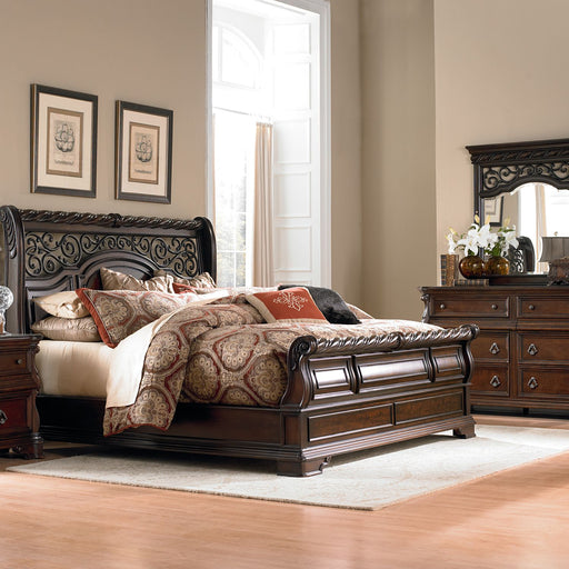 Arbor Place Queen Sleigh Bed, Dresser & Mirror, Night Stand image