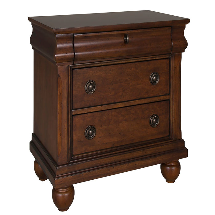 Rustic Traditions 3 Drawer Nightstand in Rustic Cherry
