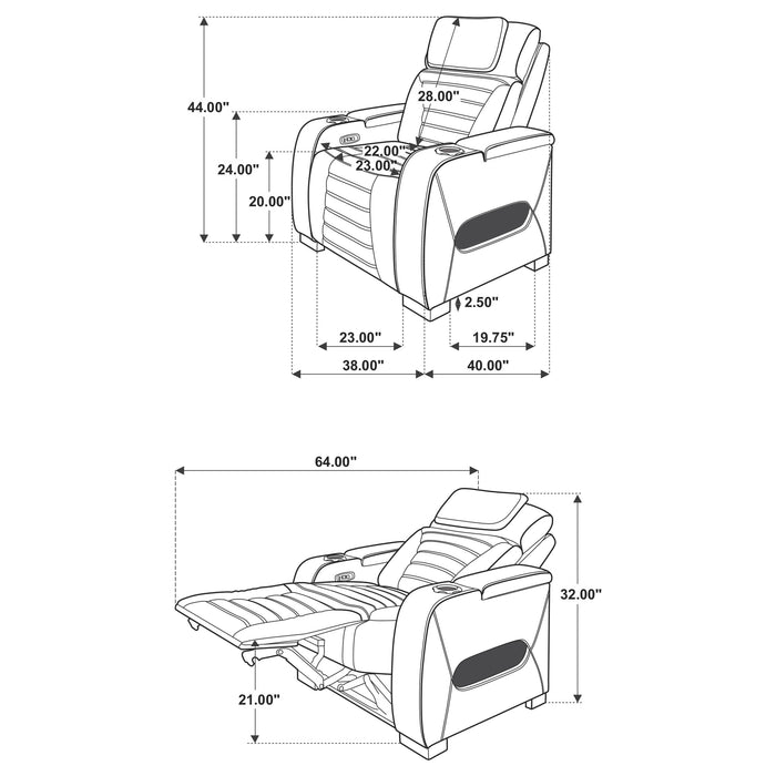 Zuma Dual Power Recliner