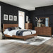Century Modern King Platform Bed, Dresser & Mirror, Chest image