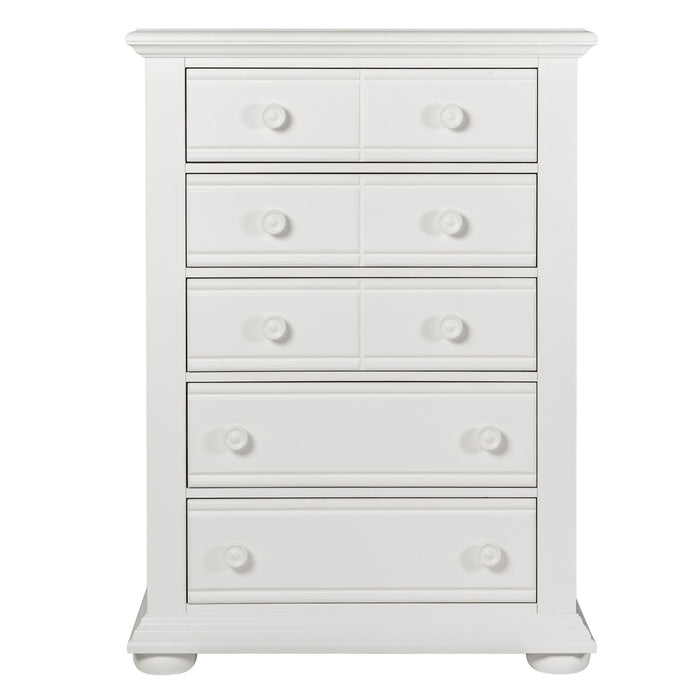 Summer House I Queen Panel Bed, Dresser & Mirror, Chest, Night Stand
