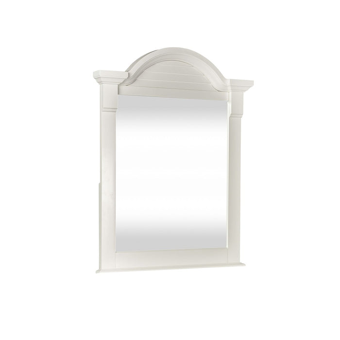 Summer House Small Mirror in Oyster White