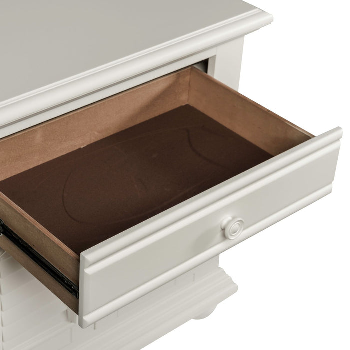 Summer House 1 Drawer Nightstand in Oyster White