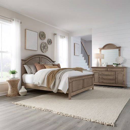 Summer House King Panel Bed, Dresser & Mirror image