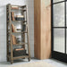 Americana Farmhouse Leaning Pier Bookcase in Dusty Taupe image