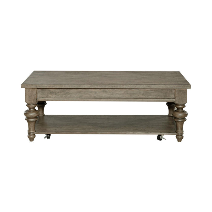 Americana Farmhouse Rectangular Cocktail Table in Dusty Taupe image