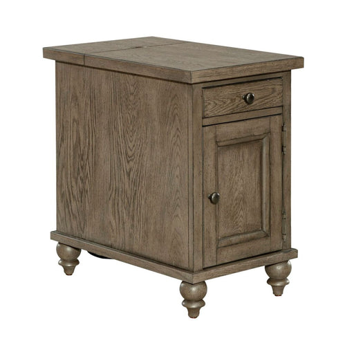 Liberty Furniture Americana Farmhouse Chair Side Table in Dusty Taupe image