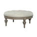 Americana Farmhouse Round Cocktail Ottoman in Dusty Taupe image
