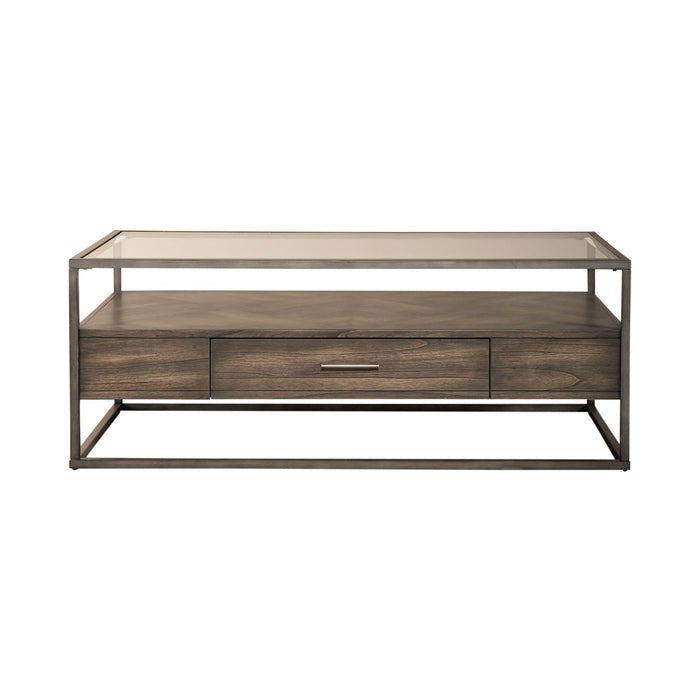 Jamestown Rectangular Cocktail Table in Brown image