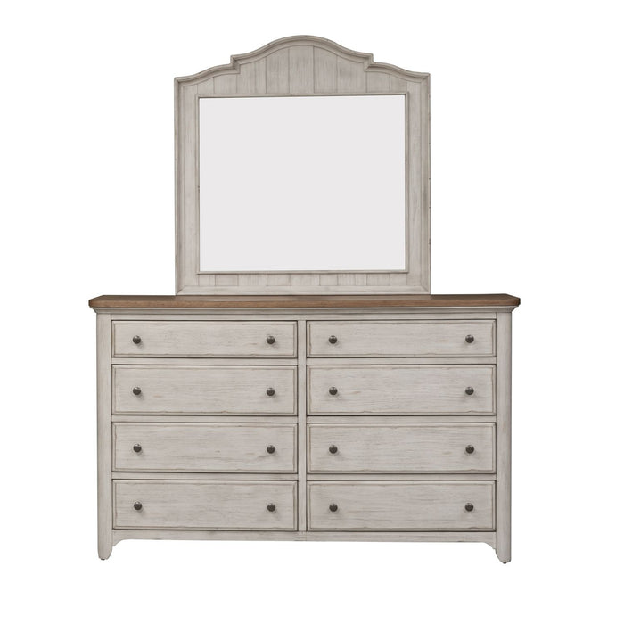 Farmhouse Reimagined King Poster Bed, Dresser & Mirror, Night Stand