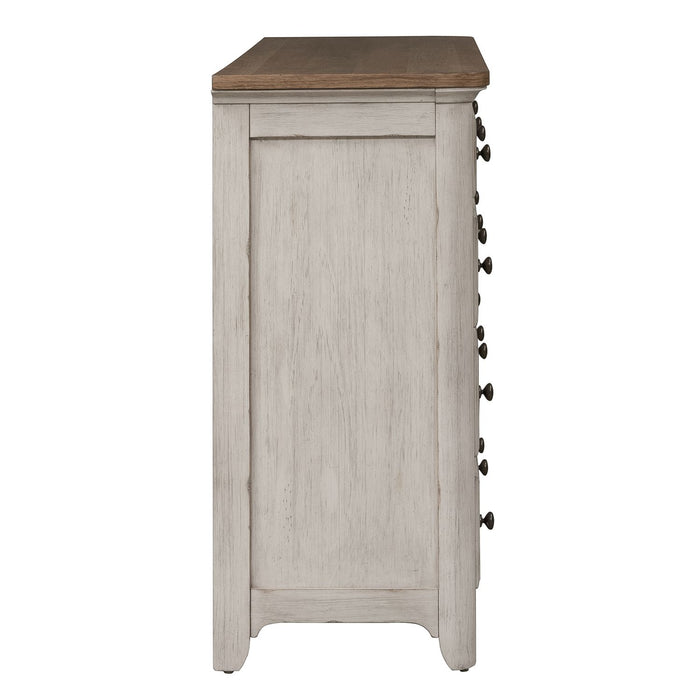 Farmhouse Reimagined Drawer Dresser in Antique White