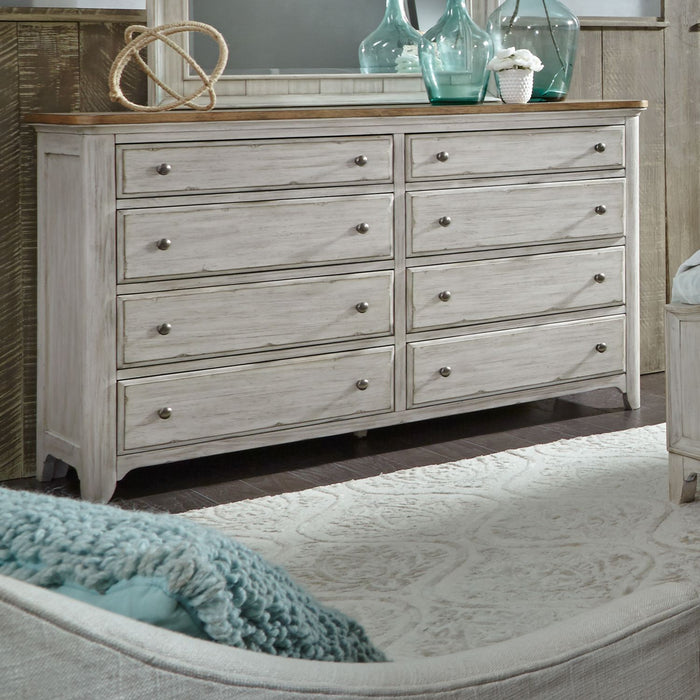 Farmhouse Reimagined Drawer Dresser in Antique White image