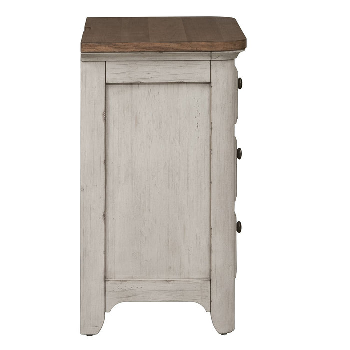 Farmhouse Reimagined Drawer Nightstand in Antique White