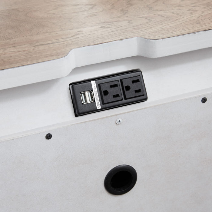 Farmhouse Reimagined Drawer Nightstand in Antique White