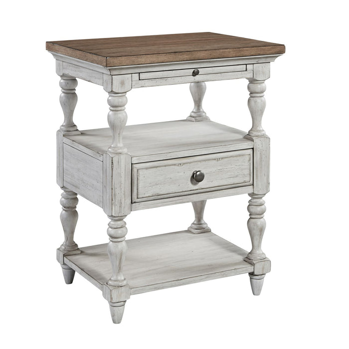 Farmhouse Reimagined Drawer Nightstand in Antique White