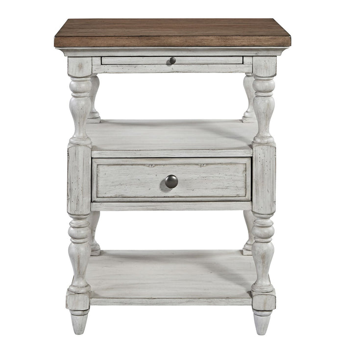 Farmhouse Reimagined Drawer Nightstand in Antique White