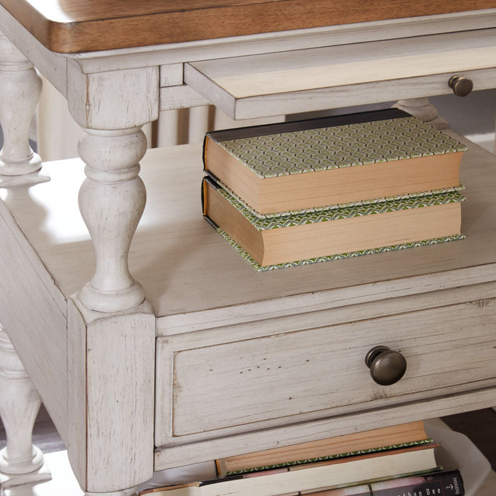 Farmhouse Reimagined Drawer Nightstand in Antique White