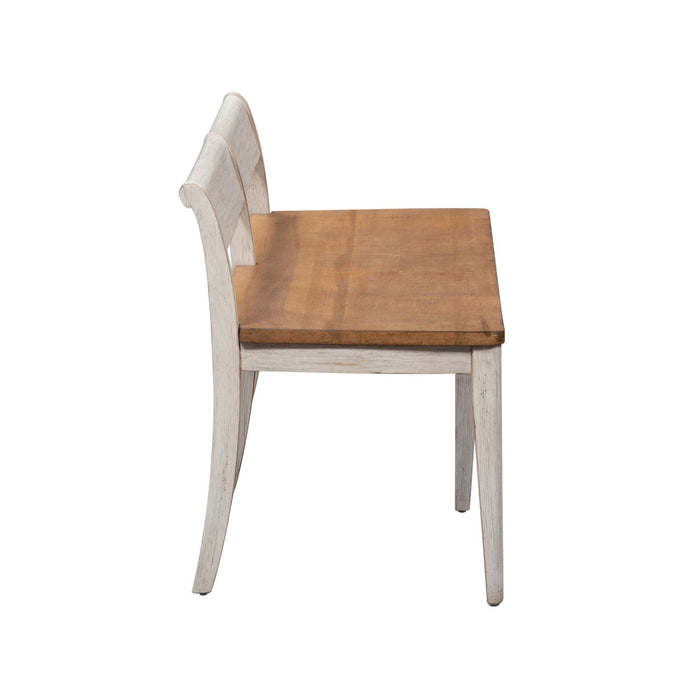 Farmhouse Reimagined Bench (RTA) in Antique White