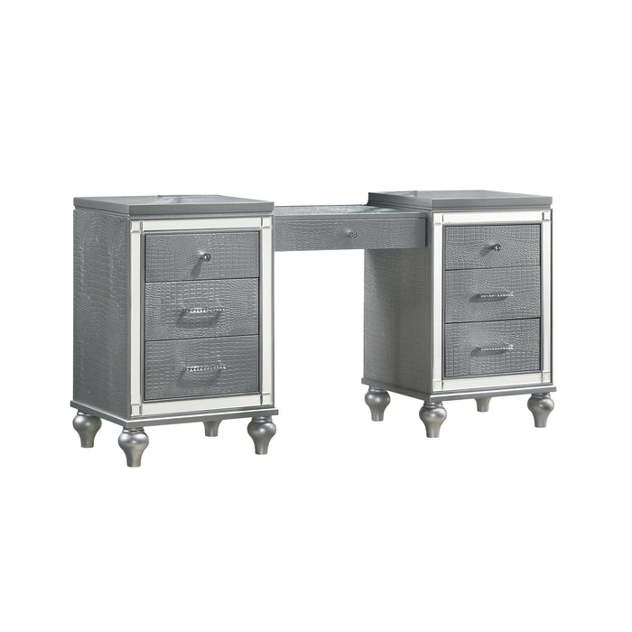 Valentino Dressing Table-Silver