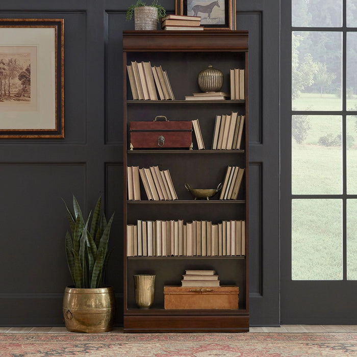 Brayton Manor Jr Executive 72 Inch Bookcase (RTA) in Cognac image