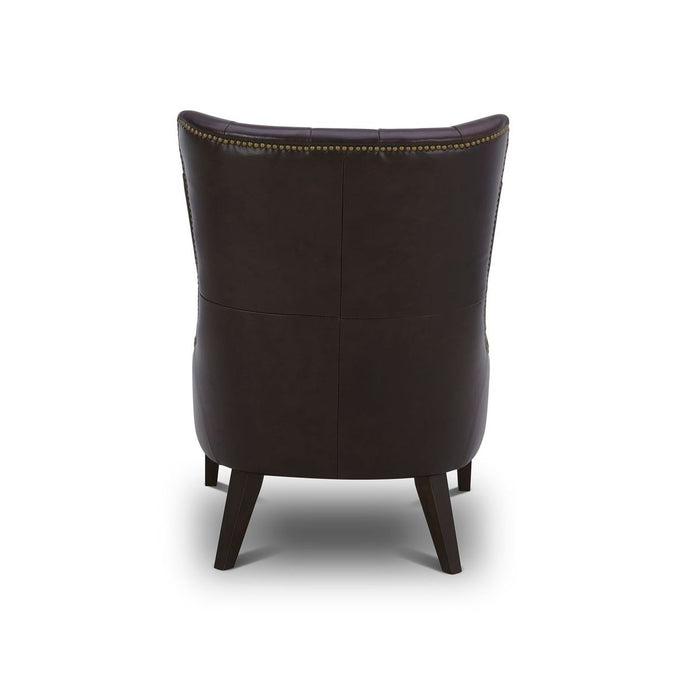 Liberty Furniture Garrison Leather Accent Chair in Brown