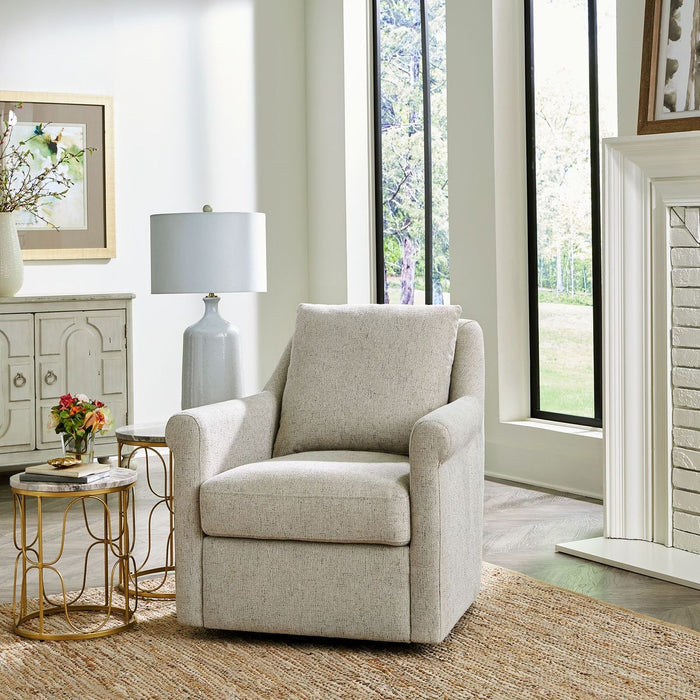 Liberty Furniture Landcaster Upholstered Accent Chair in Pebble