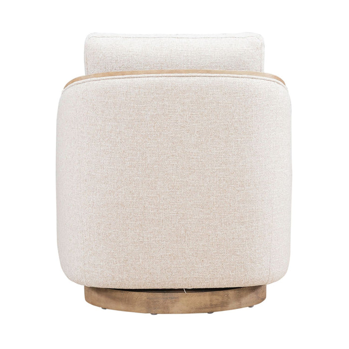 Nora Uph Swivel Accent Chair - Light Brown
