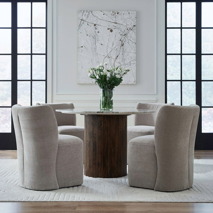 Accent Dining Accent Dining Chair w/ Casters - Truffle