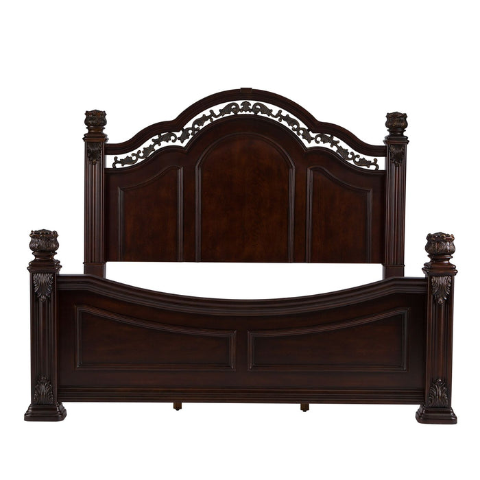 Messina Estates Queen Poster Bed, Dresser & Mirror, Chest