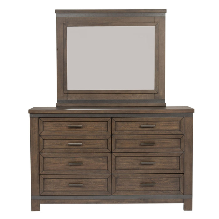 Thornwood Hills Bookcase Bed, Dresser & Mirror image