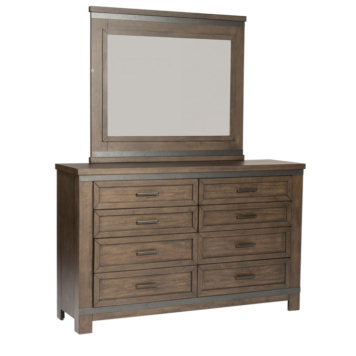 Thornwood Hills Queen Two Sided Storage Bed, Dresser & Mirror, Chest