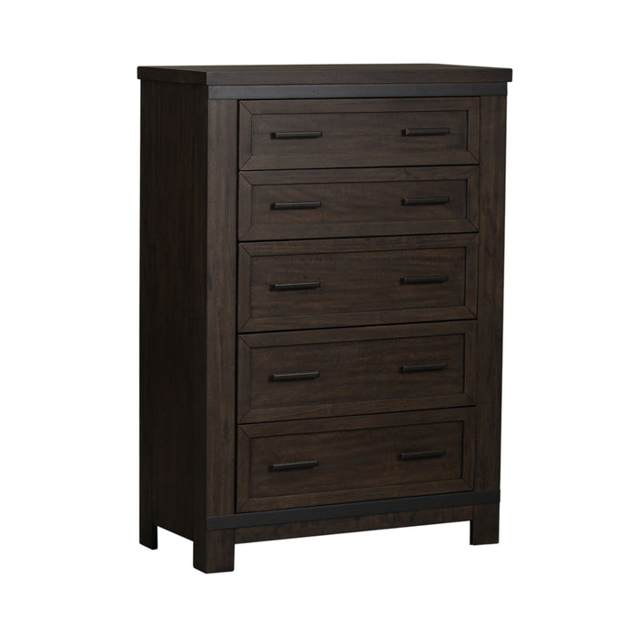 Thornwood Hills Queen Two Sided Storage Bed, Dresser & Mirror, Chest