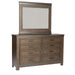Thornwood Hills Two Sided Storage Bed, Dresser & Mirror, Night Stand image