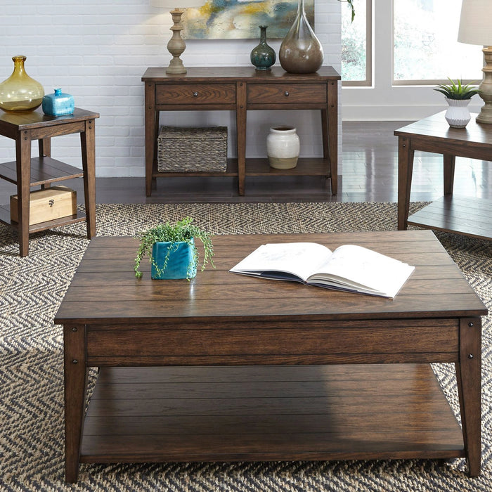 Lake House Square Lamp Table image