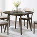 Rex 48" Round Dining Table-Walnut