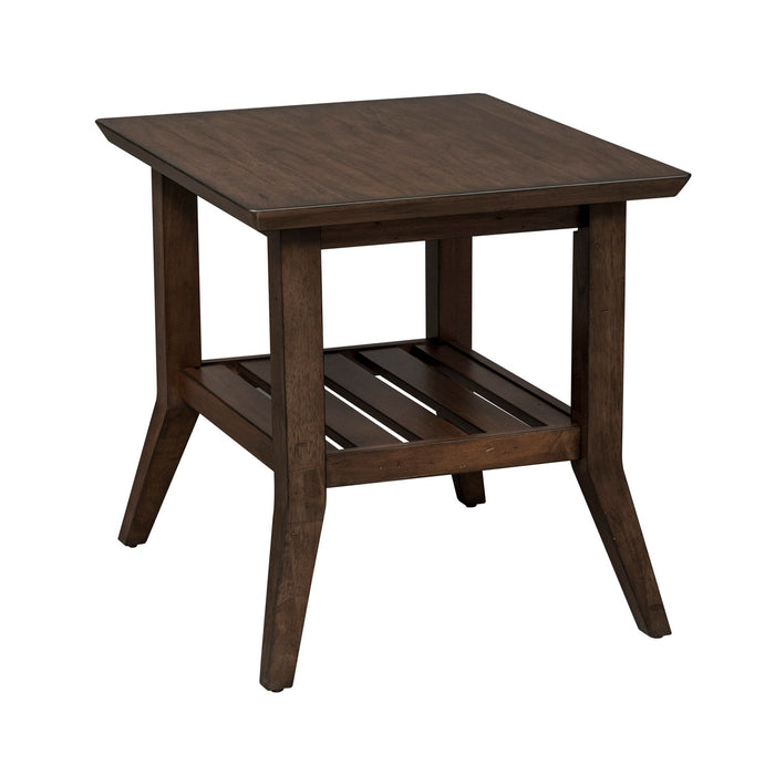 Ventura Blvd Rectangular End Table in Bronze