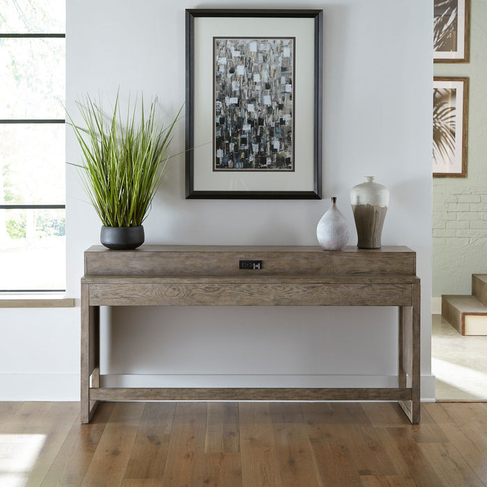Bartlett Field Console Bar Table in Dusty Taupe image