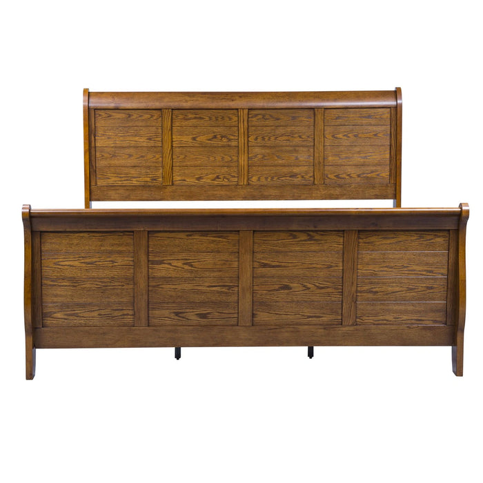 Grandpas Cabin Sleigh Bed, Dresser & Mirror, Chest image