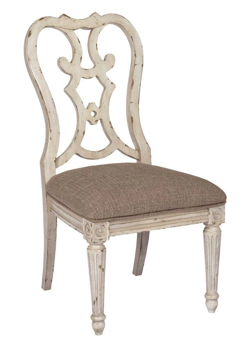 American Drew Southbury Cortona Side Dining Chair in Fossil and Parchment (Set of 2)