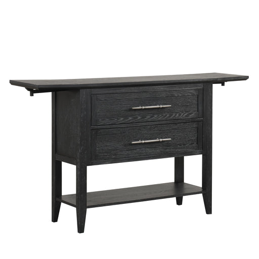 Sable Crest Drop Leaf Server-Black