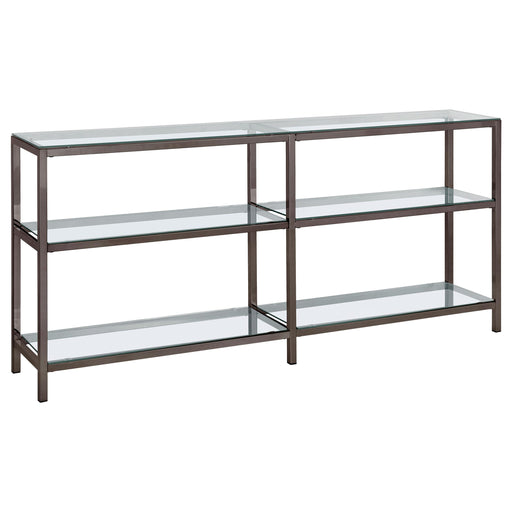 Kate 2-tier Bookcase Black Nickel image