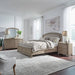 Avalon King Uph Storage Bed, Dresser & Mirror, Night Stand image